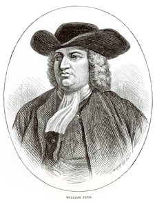 William Penn (1644-1718) inciso da Josiah Wood Whymper
